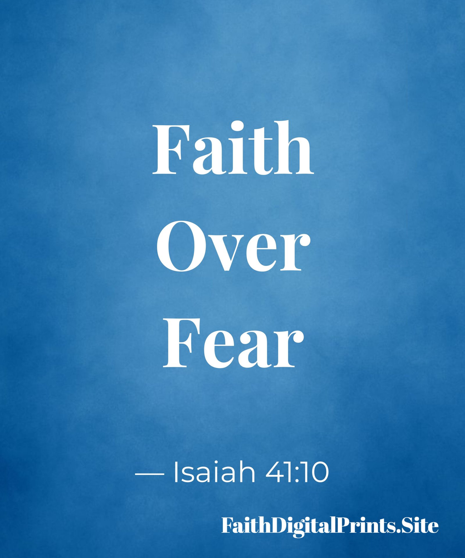 Faith Over Fear wall art